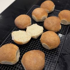 A picture of Soft Crusty Bread Rolls.