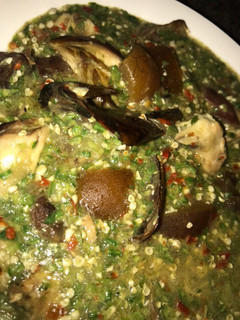 A picture of Okro soup.