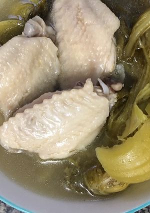 รูปของ ปีกไก่ต้มผักกาดดอง