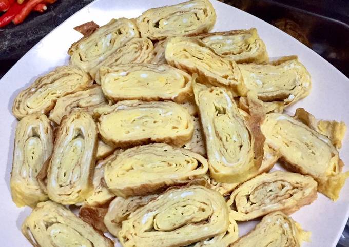 Recipe: Yummy Tamagoyaki/Telur Dadar Gulung 