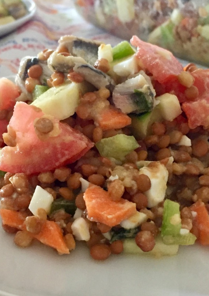 Una foto de Ensalada de verano con agritos ☀️ verano 100%