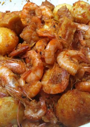 Foto resep Balado Udang TATEYUH (Tahu Tempe Telor Puyuh)