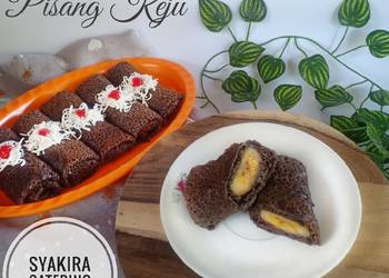 Mudahnya Bikin Dadar gulung coklat pisang keju Nikmat Lezat