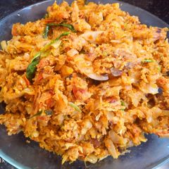 A picture of Fried chicken kothu parotta.