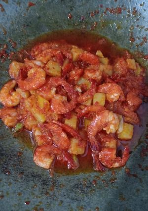 Foto resep Sambalado kentang udang