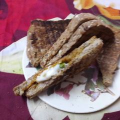 A picture of Hung Curd Brown bread sandwich.