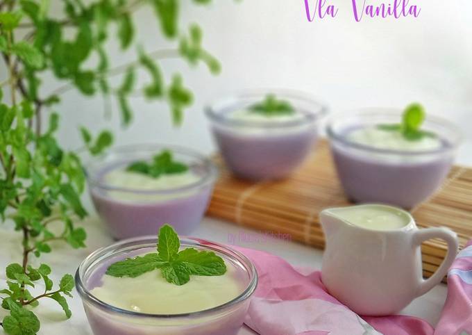 Silky Pudding Taro Vla Vanilla