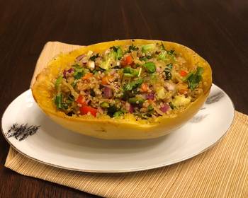 Popular Cuisine Quick Easy Spaghetti Squash Quinoa Boat Practical Delicious