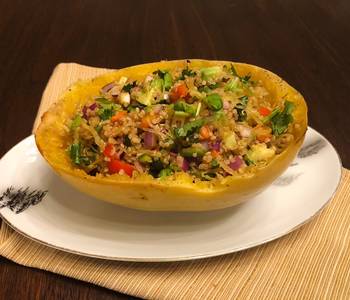New Recipe Quick Easy Spaghetti Squash Quinoa Boat Practical Delicious