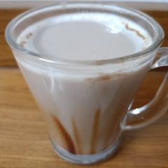 Hot chocolate milk A picture of Hot chocolate milk.