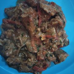 A picture of Wet fry beef.