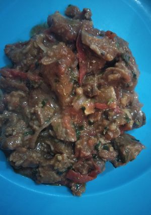 A picture of Wet fry beef.