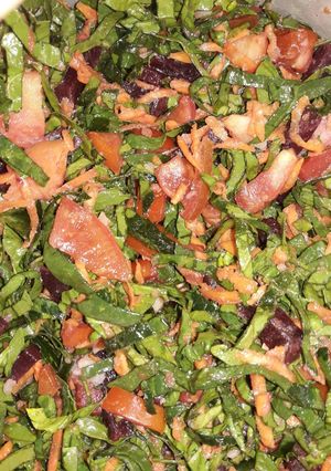 Una foto de Ensalada de espinaca mix