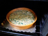Torta de verduras y pollo al horno