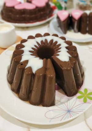 Foto resep Puding Coklat Lumer (lembut tanpa telur)