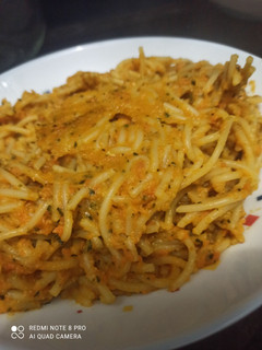Una foto de Espaguetis con salsa de verduras