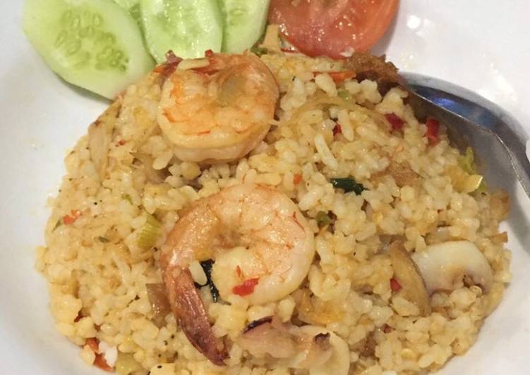 Resep Nasi Goreng Seafood #5resepterbaruku Enak Banget
