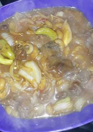 صورة لوصفة قطع لحم مقطع شاورما بالصويا صوص
