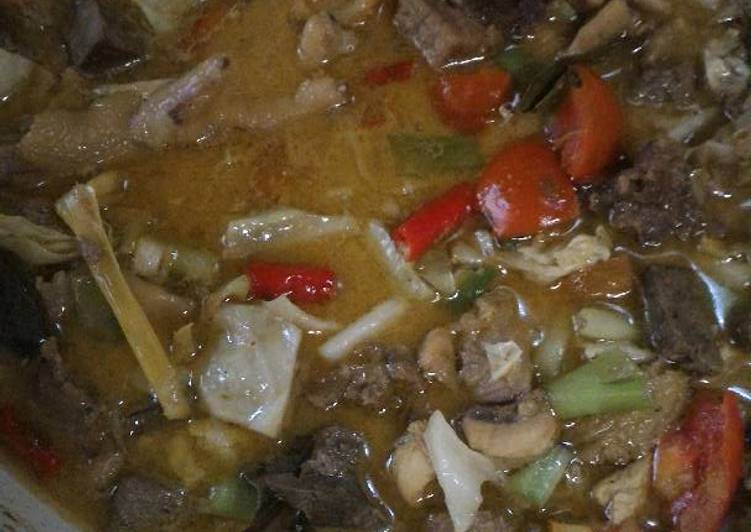 Resep Tongseng daging sapi &amp; ayam ala virgo. Endeesss😉 Anti Gagal