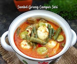 Resep mudah 53. sambel goreng campur sari Gurih Mantul