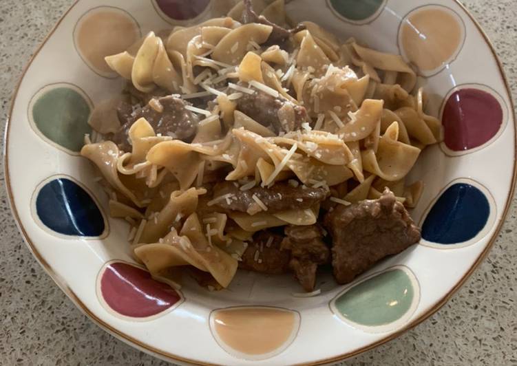 Recipe of Perfect Onion Beef Noodle (Not Stroganoff)