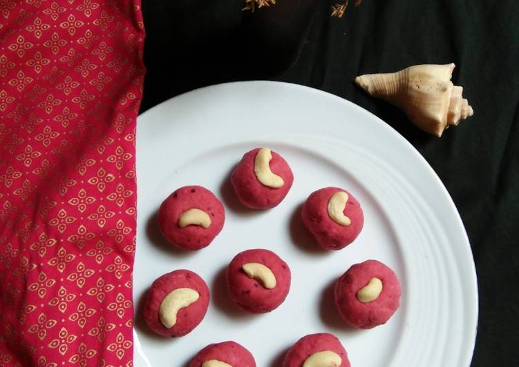 Simple Way to Make Super Quick Homemade Oats Beetroot Almond Laddoo