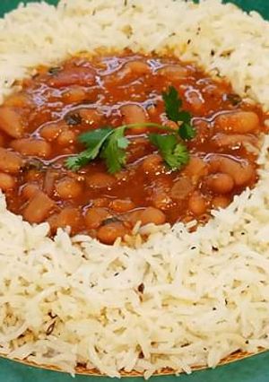 A picture of Rajma Chawal.