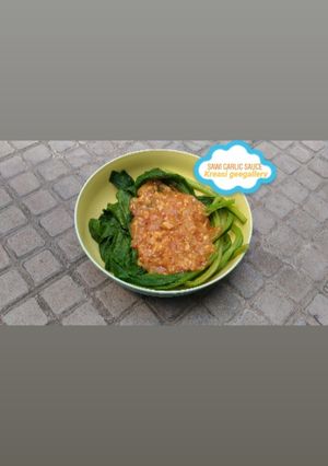 Foto resep 102. Sawi garlic sauce spicy