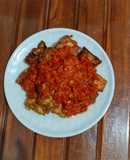 Terung Goreng Tepung Sambal rebus