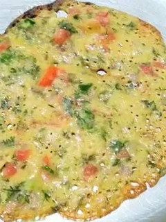 தக்காளி அம்லெட் (முட்டையை) - உடனடி மற்றும் எளிதான நாஷ்தா செய்முறை முக்கிய புகைப்படம்