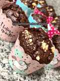 Muffins de chocolate 🧁🍫 con trocitos de nueces