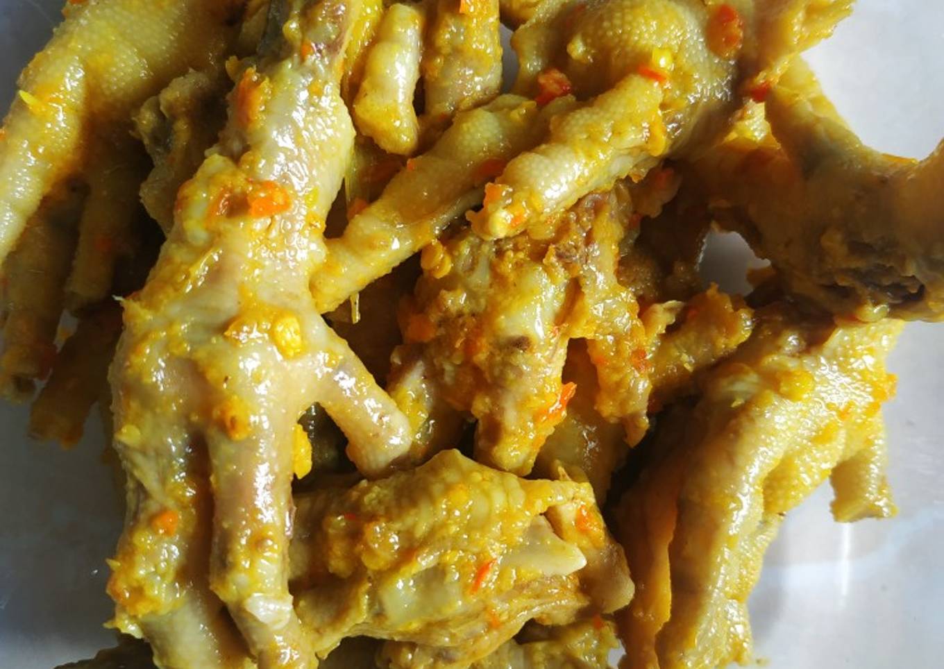 Ceker kuning pedas