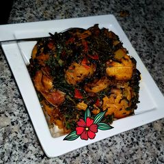 A picture of Plantain Vegetables sauce.