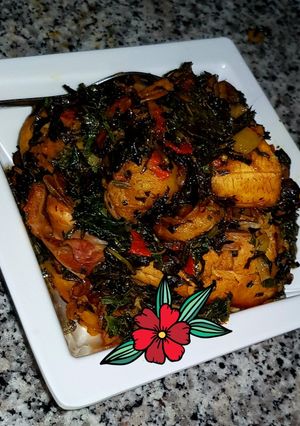 A picture of Plantain Vegetables sauce.