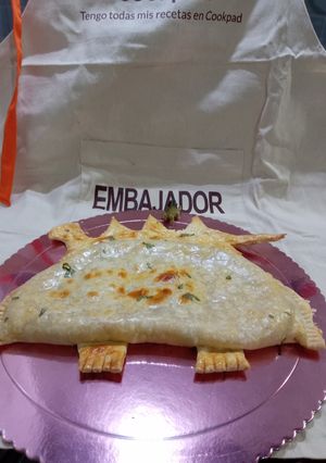 Una foto de Dinosaurio 🦕 de jamón y queso