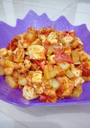 Foto resep Menu Buka Puasa: Balado Tahu dan Kentang