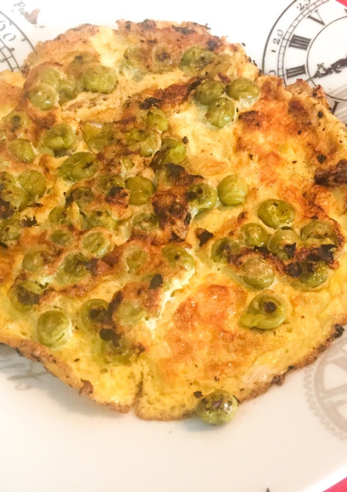 Una foto de Tortilla de guisantes