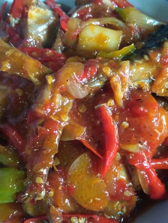 Resep Ikan Tongkol Bumbu Sarden (asam manis pedas), Menggugah Selera