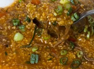 Foto de Canjiquinha cremosa com carne desfiada