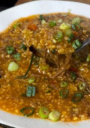 Foto de Canjiquinha cremosa com carne desfiada