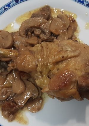 Una foto de Pollo a la cerveza