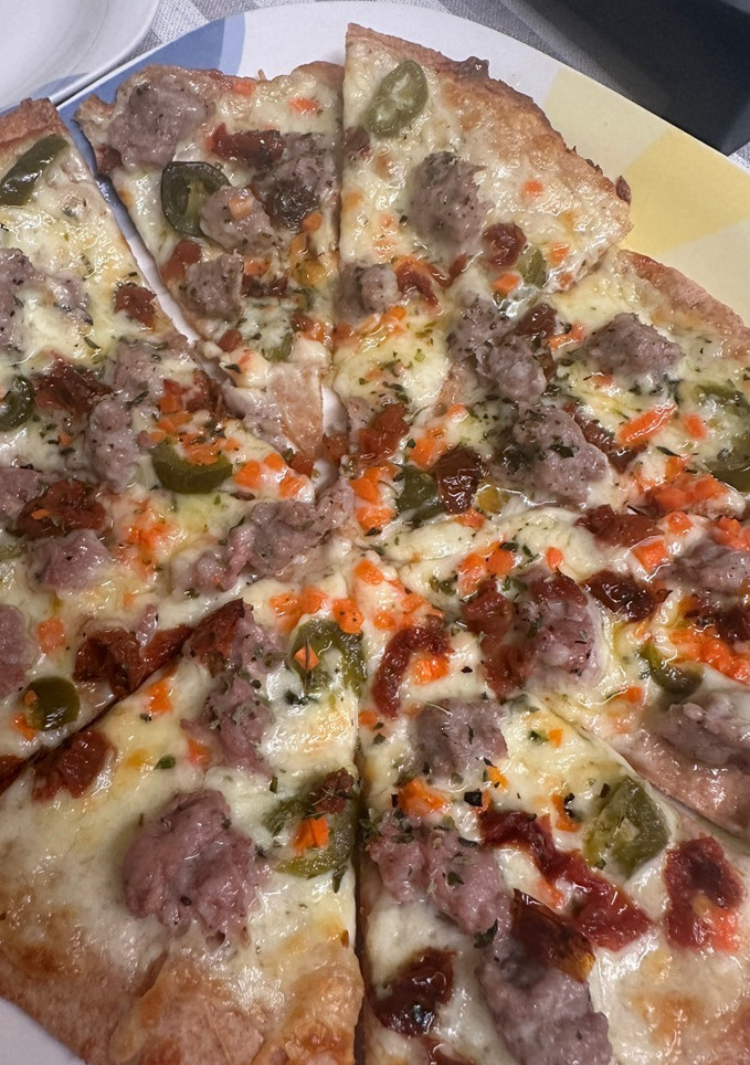Una foto de Pizza amb farina integral d’espelta