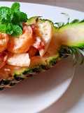 Shrimp with Pineapple-Mayonnaise Sauce