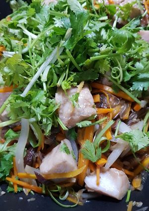 Hình của món Cá chẽm hấp.