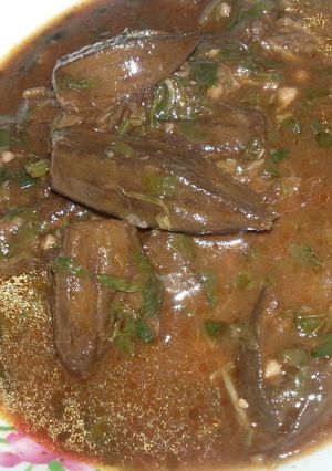 صورة لوصفة وصفة بامية ورز
