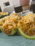 Calabacines rellenos de carne y verduras
