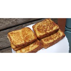 A picture of Flax Seed French Toast. #4weekschallenge.
