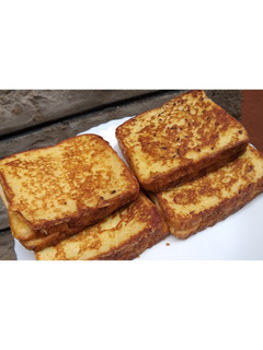 A picture of Flax Seed French Toast. #4weekschallenge.