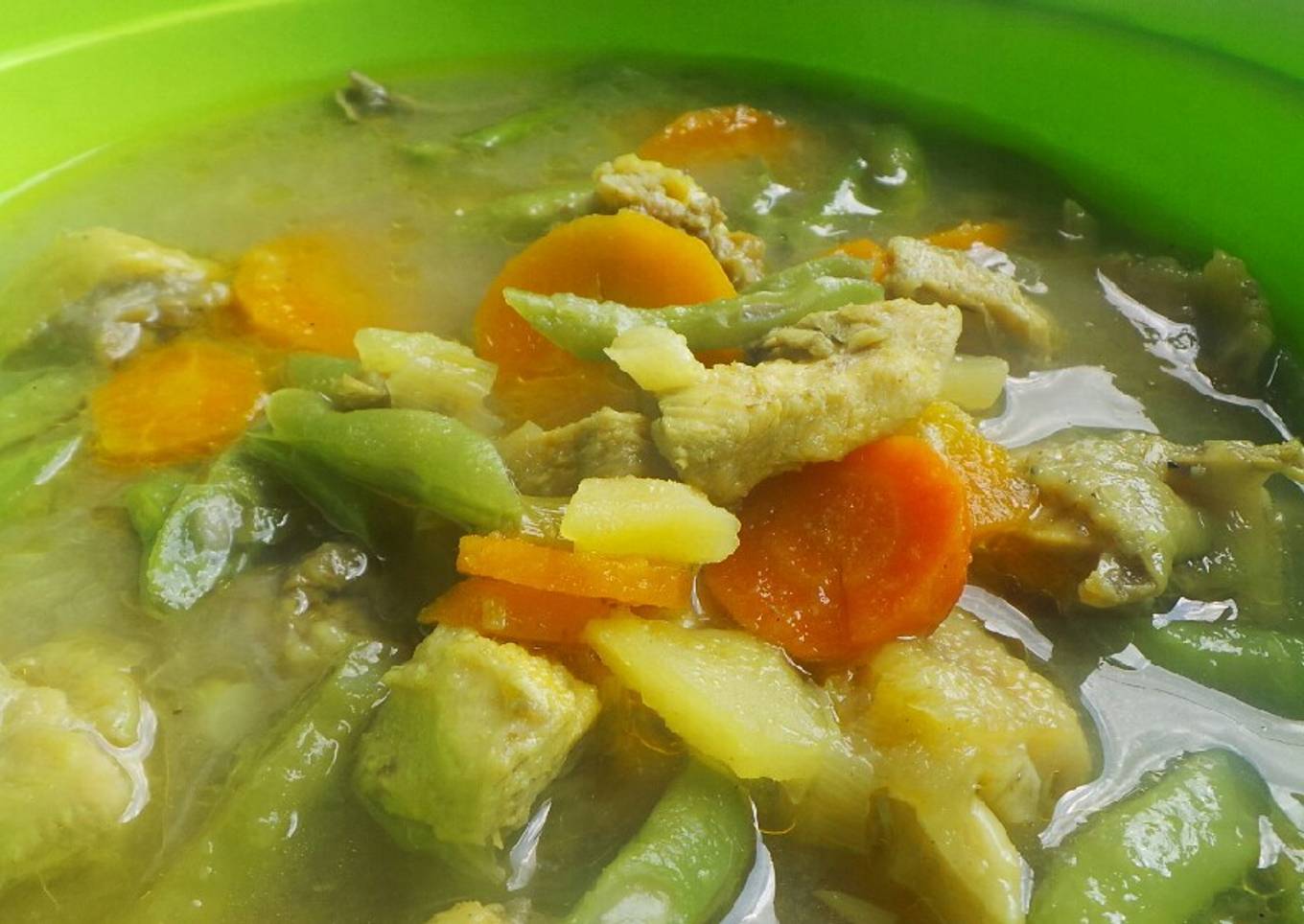 Sayur sop ayam kampung metode 5.30.7