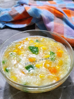 Foto resep Sup Jagung Wortel Telur Chinese